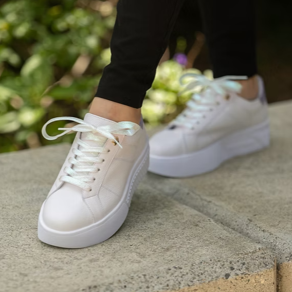 Tenis Blanco Lila
