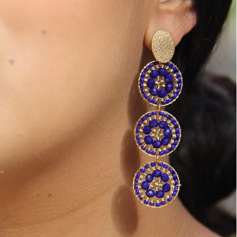 Aretes largos circulo