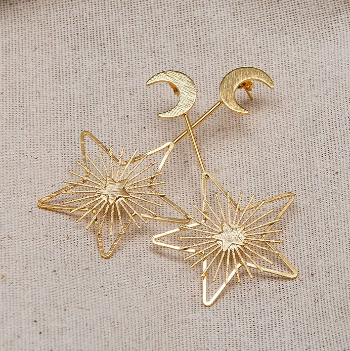 Aretes luna
