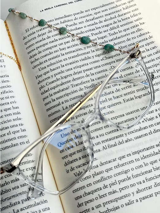 Cadena Para Lentes Piedras Naturales