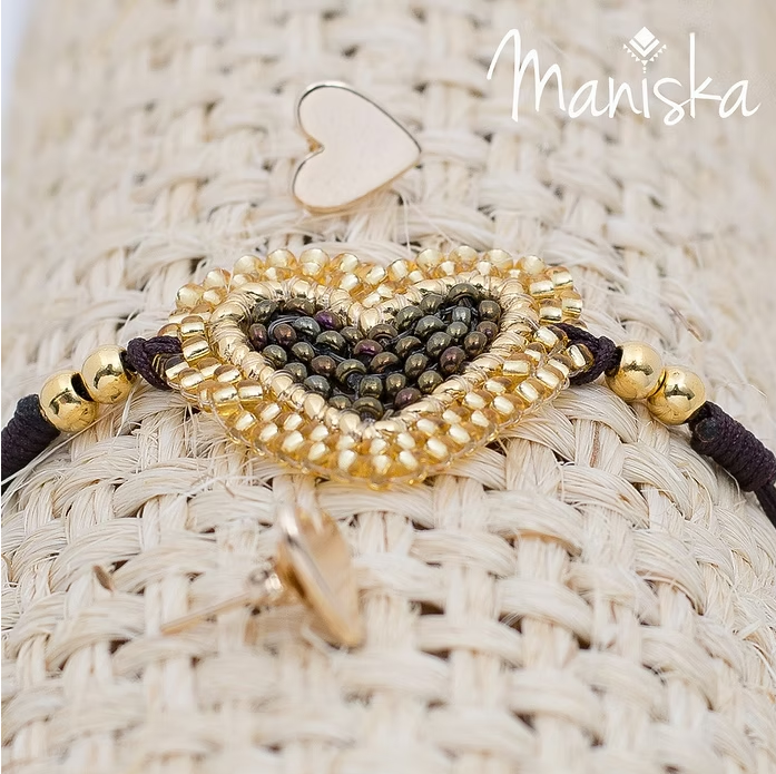 Pulsera Tejida Corazón