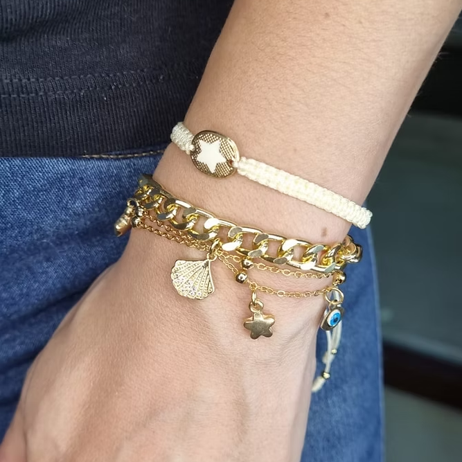 Pulsera Doble Dijes