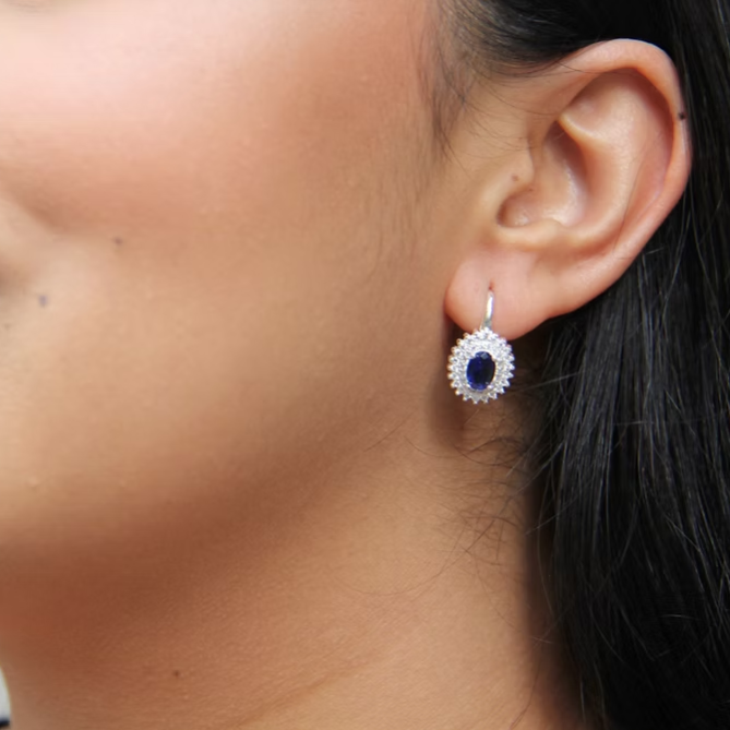 Cadeja de Plata Dije Azul