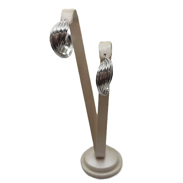 Candongas Plateadas Redondas