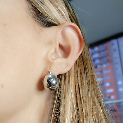 Arete Plateado
