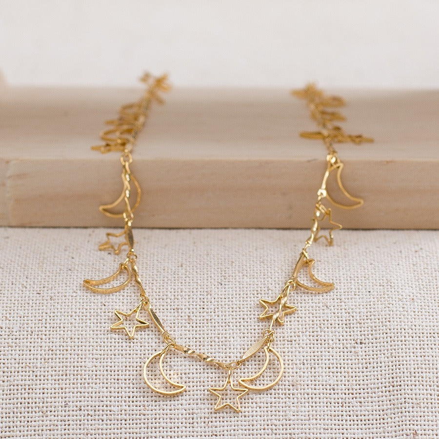 Tobillera luna y estrella