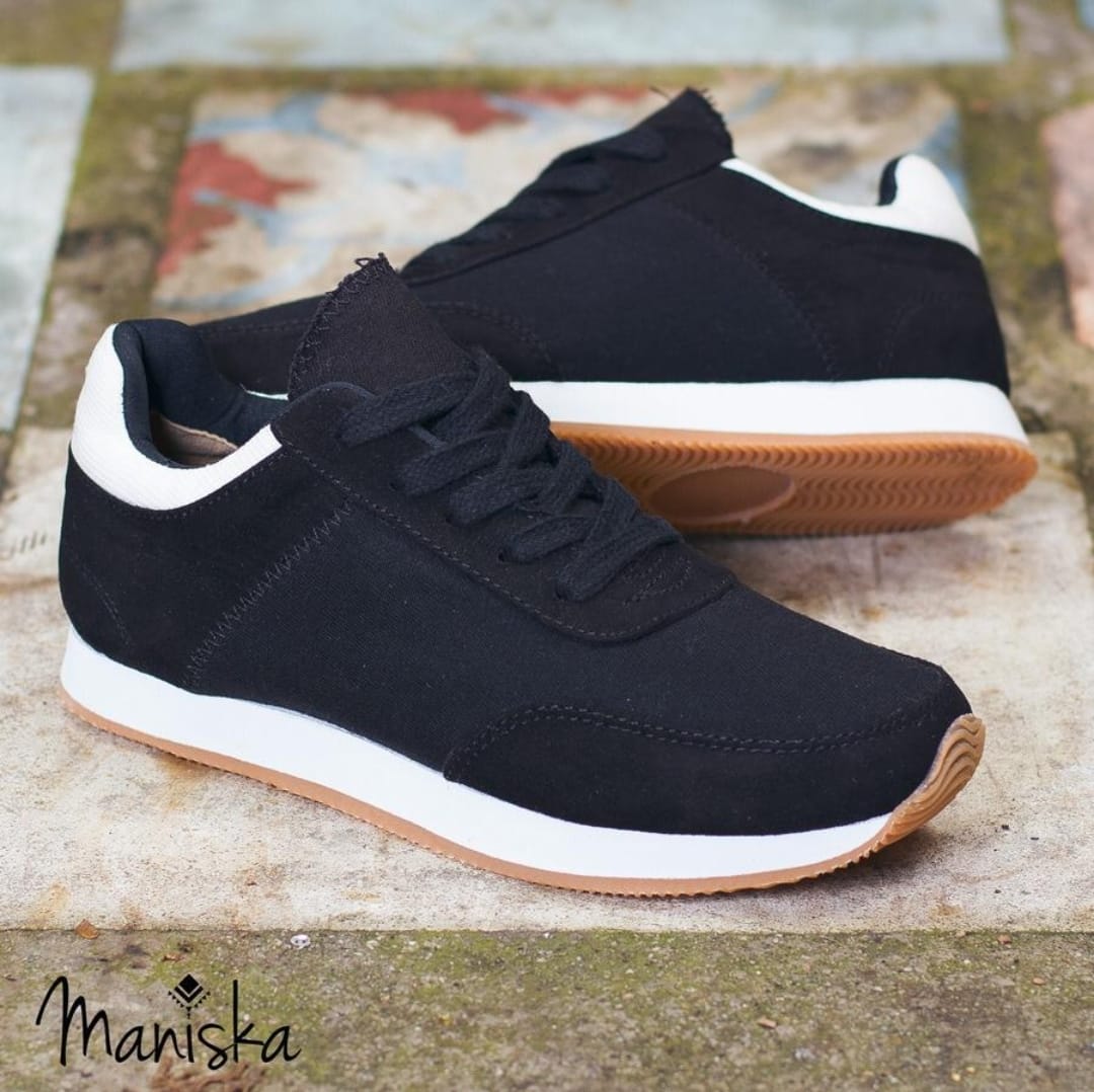 Tenis Yogui Negros Lona