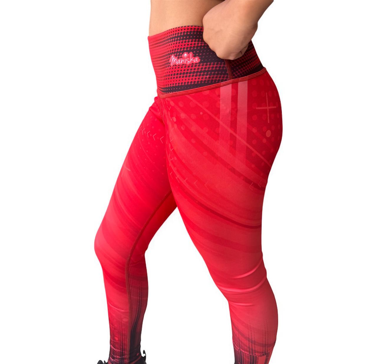 Leggins Rojo Estampado