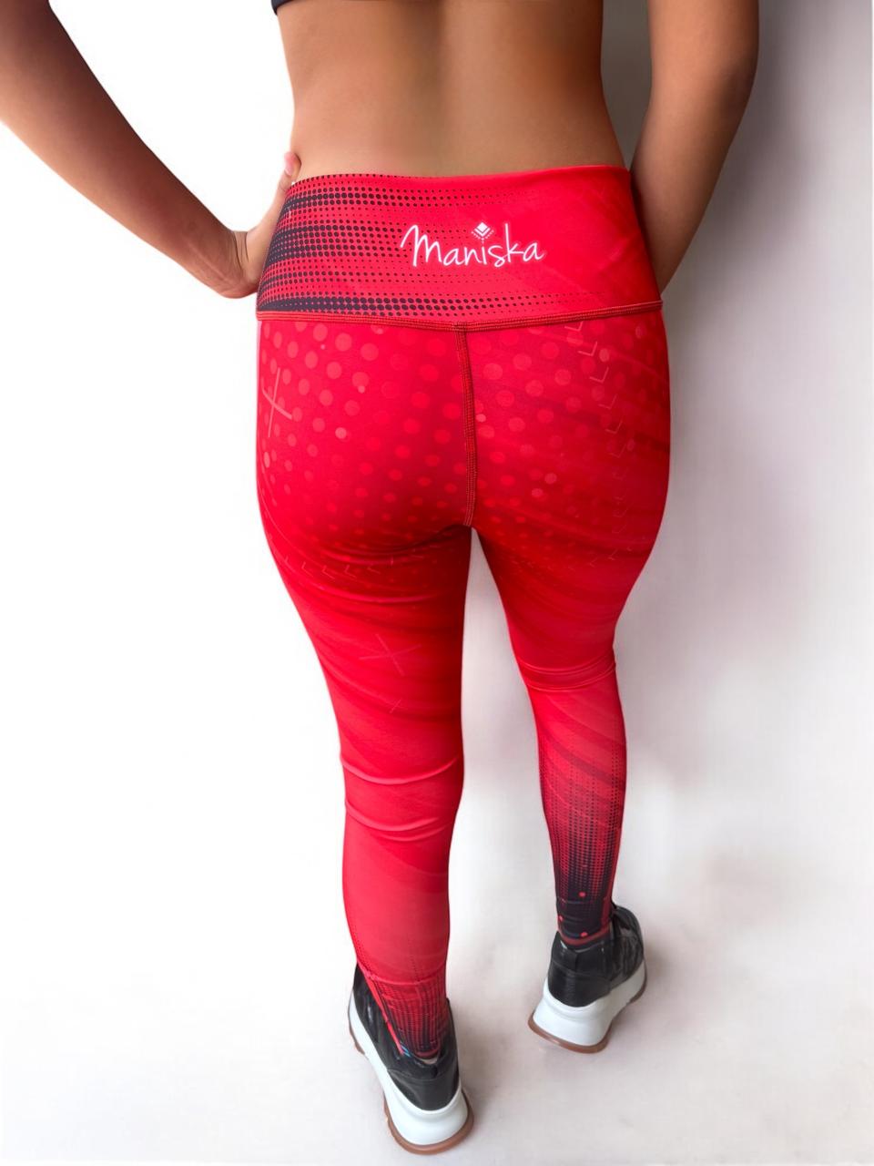 Leggins Rojo Estampado