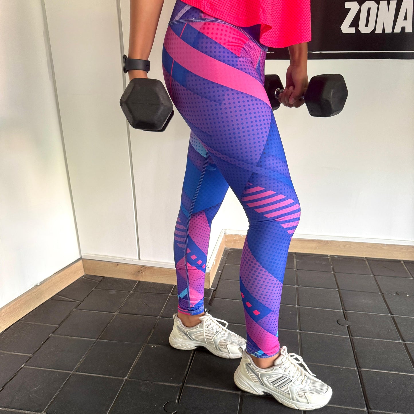 Leggins Azul y Fucsia