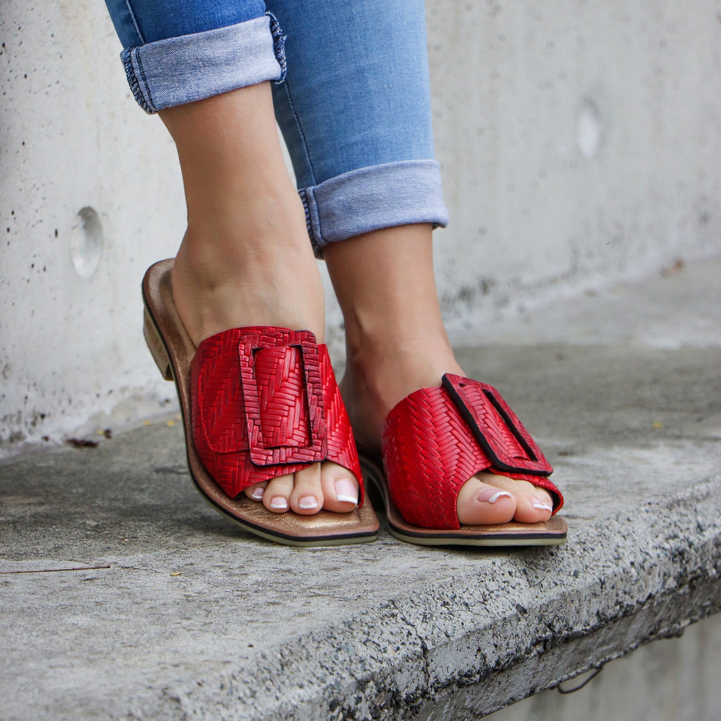 Sandalias Lux Rojo