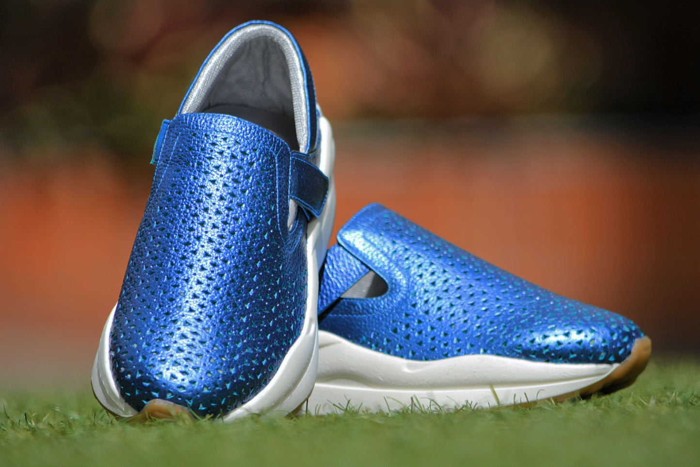 Tenis Azul Metalizado