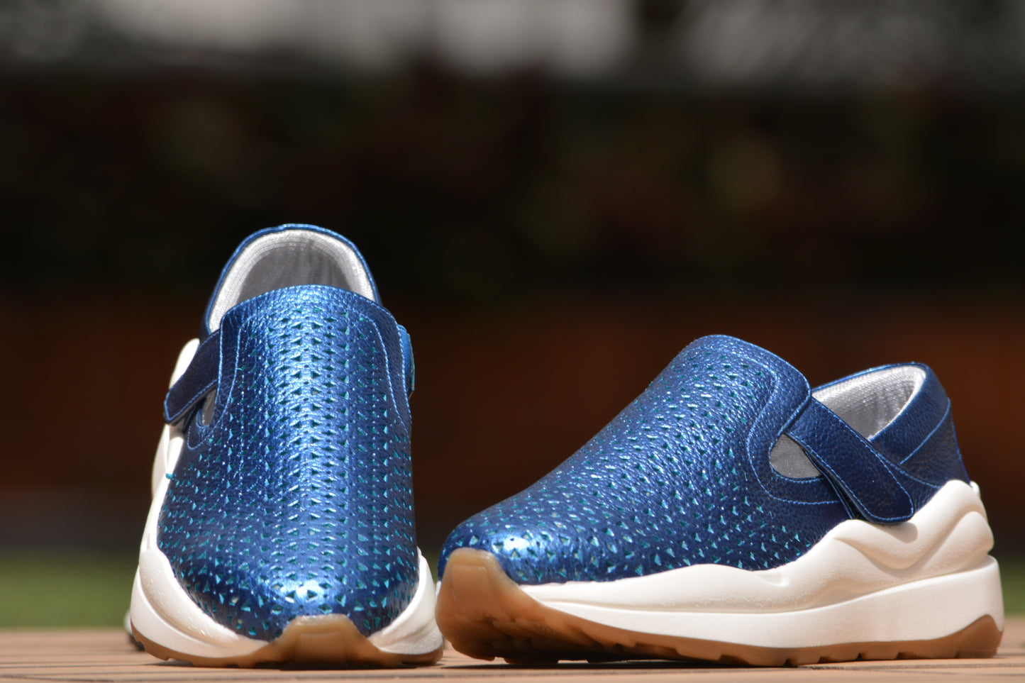 Tenis Azul Metalizado