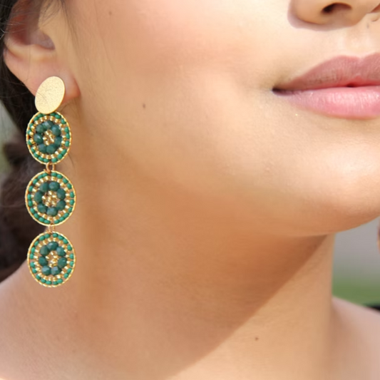 Aretes largos circulo