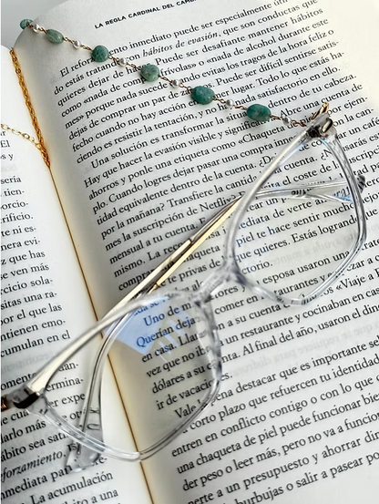 Cadena Para Lentes Piedras Naturales