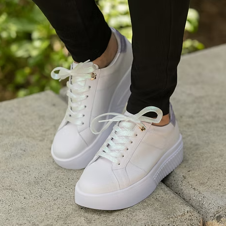 Tenis Blanco Lila