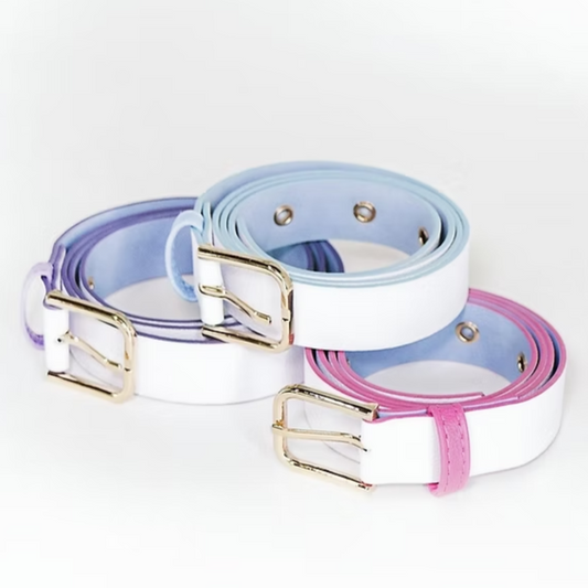 Correa Blanca Bordes Colores