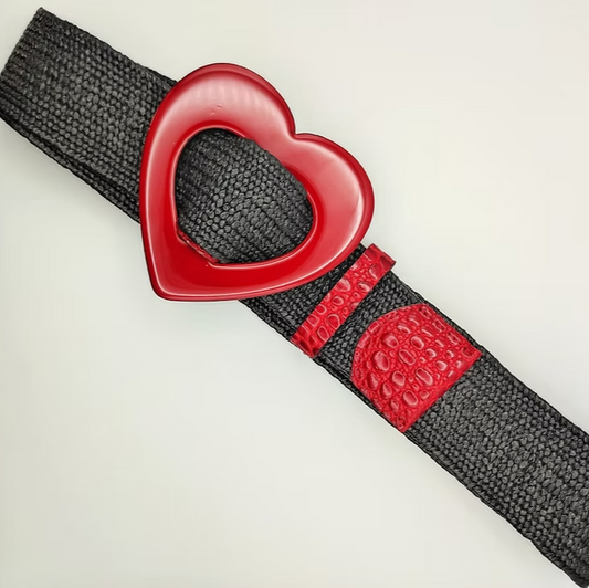 Cinturón Yute Hebilla Corazón