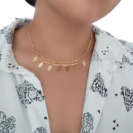 Collar Manitos Dorado