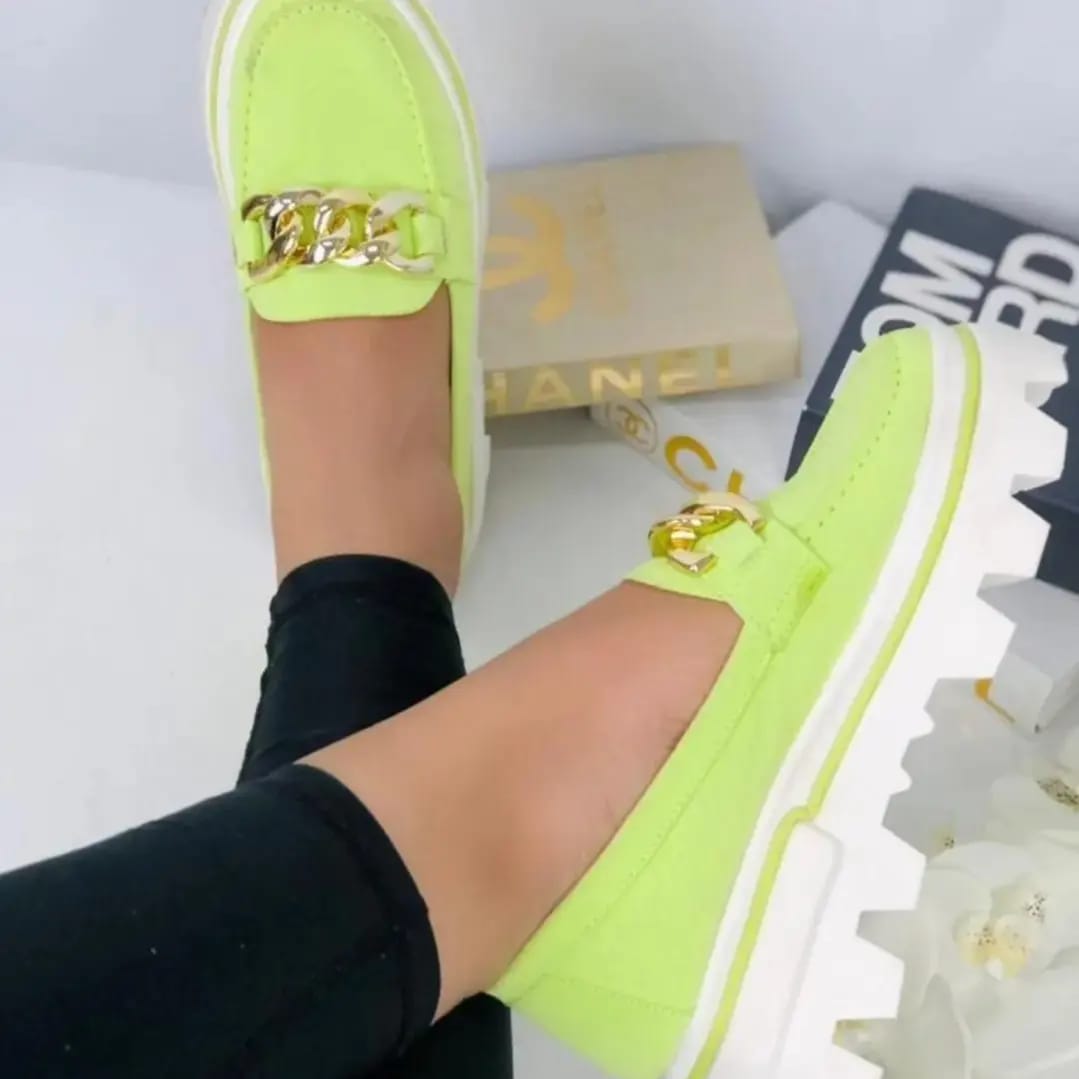 Mocasín Verde Manzana