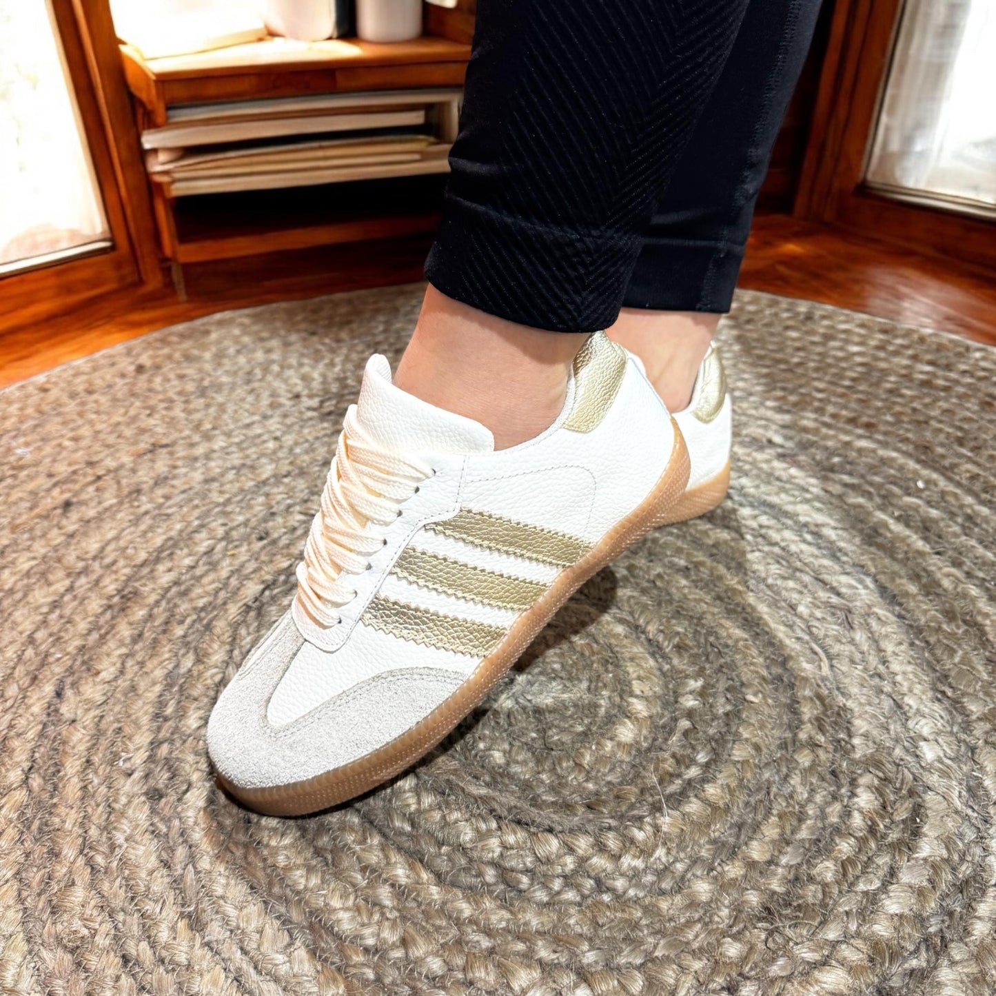 Tenis Dorados Samba