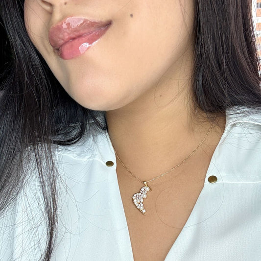 Collar Corazón Partido