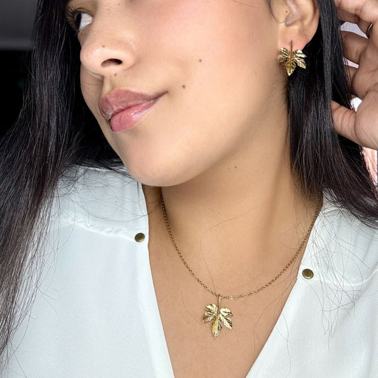 Collar Dije Hoja