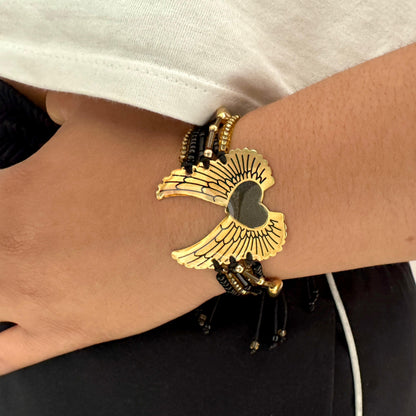 Pulsera Tejida Centro Alas