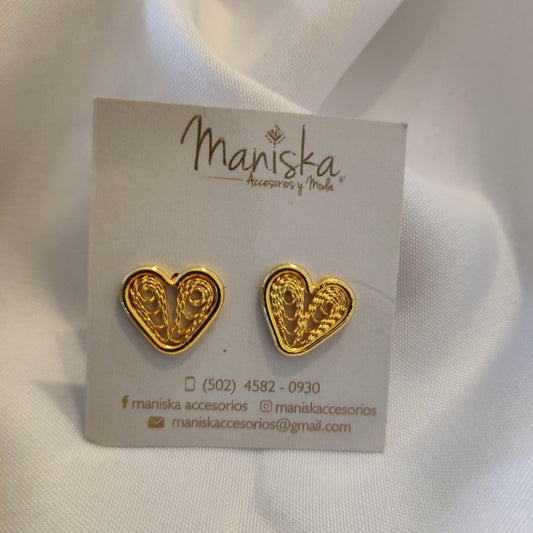 Topos Corazón Bronce