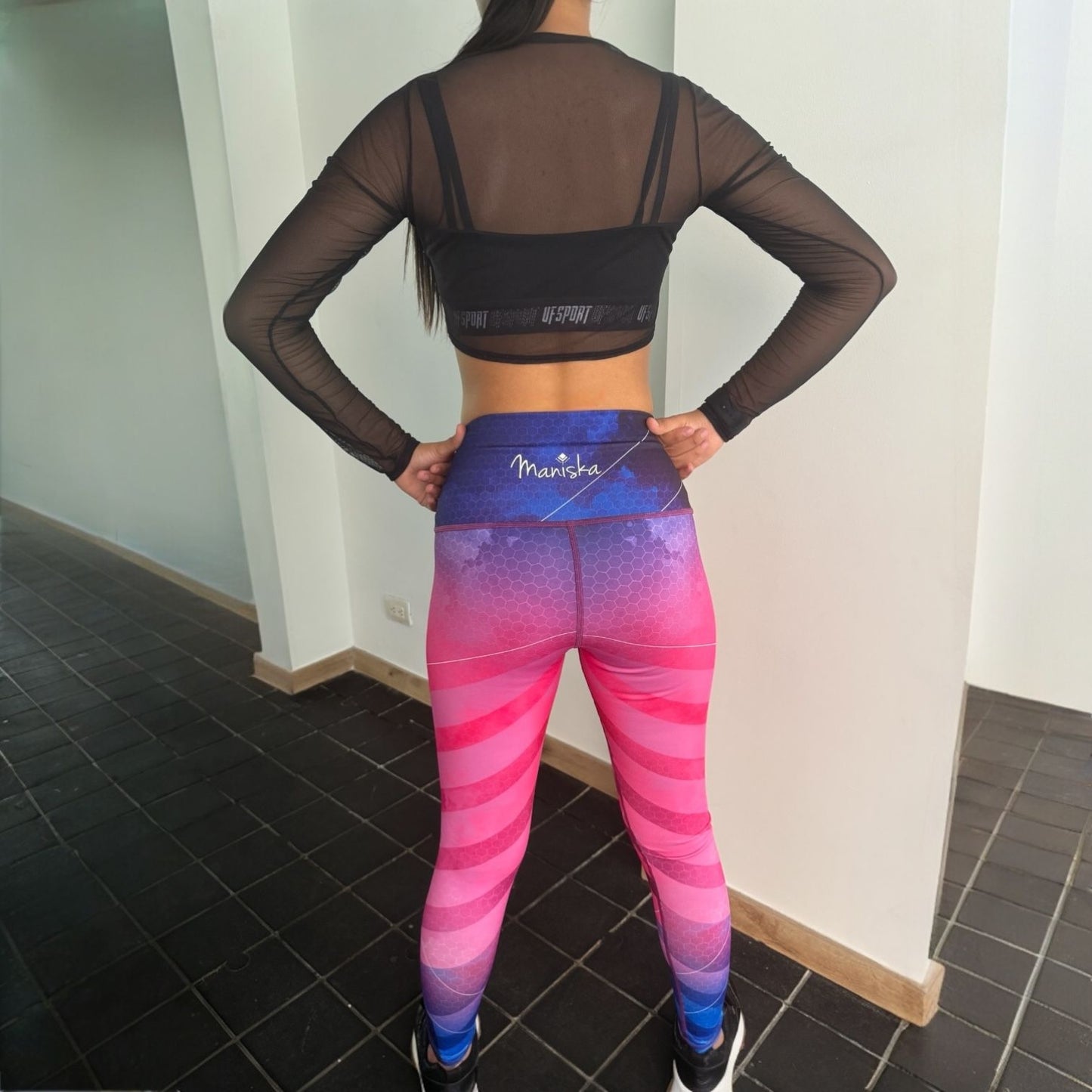 Leggins Fucsia y Azul
