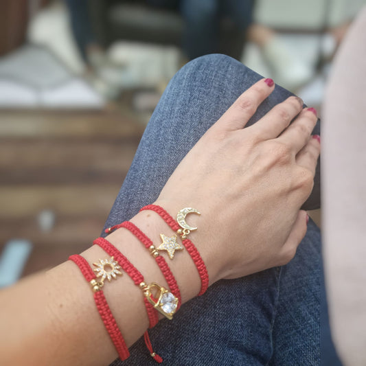 Pulsera Doble Roja