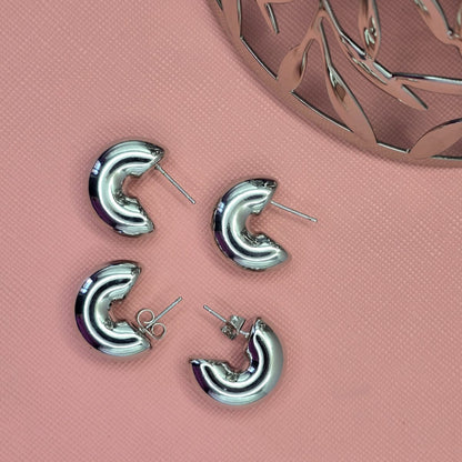 Topos Media Luna Plateados