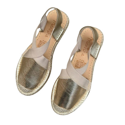 Spadrilla Cruzada Dorada