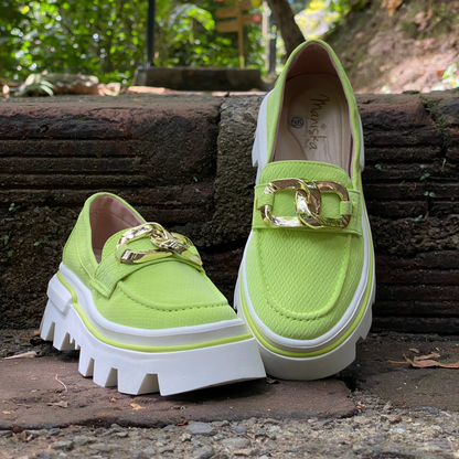 Mocasín Verde Manzana