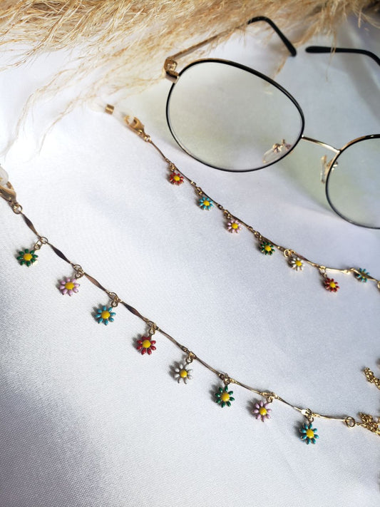 Cadena Para Lentes Florecitas